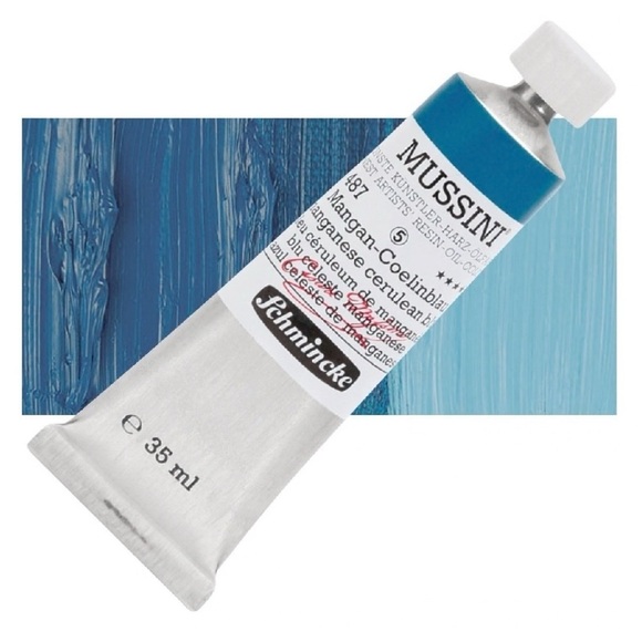 Schmincke Mussini Oil Paint Set of 4- red, yellow, blue and green. Oil paint. - Picture 11 of 13